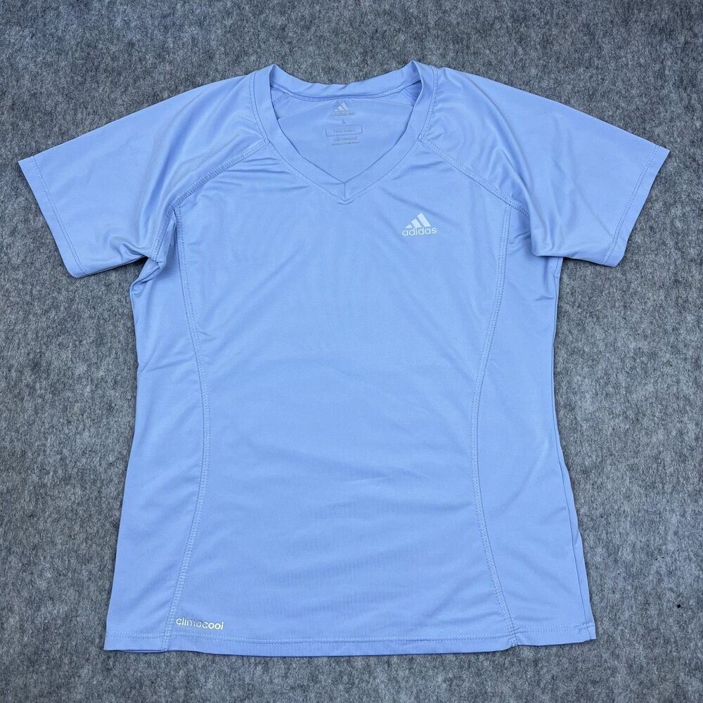 Lot Of 3 Adidas Women's Performance T-Shirt Climacool Essentials V-Neck Size L - Picture 6 of 14